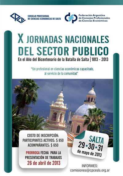 X jornadas nacionales del sector público